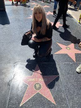Amber at Hollywood Walk of Fame